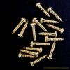 16 SMALL GOLD ROUND HEAD GUITAR MACHINE HEAD SCREWS